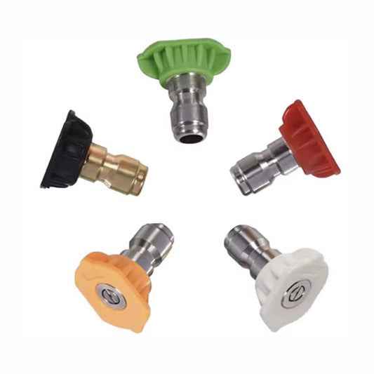 5-Piece Pressure Washer Coloured Quick-Connect Nozzle Pack